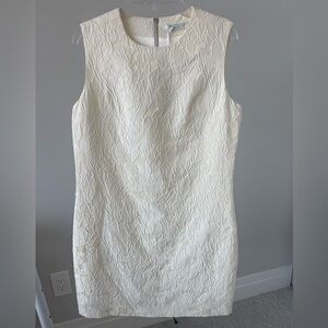 Crystal Jo Cream Textured Dress